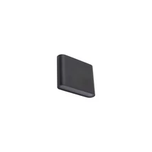 Aplica de perete exterioara Nowodvorski SEMI metal, sticla, negru, LED, 6W, 3000K, 300Lm, IP54 - 11363