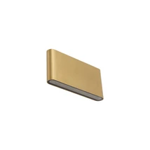 Aplica de perete exterioara Nowodvorski SEMI metal, sticla, alama, LED, 10W, 3000K, 500Lm, IP54 - 11366