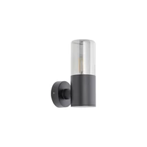 Aplica de perete exterioara Nowodvorski IDA metal, sticla, negru, füstszín, E27, IP44 - 11371