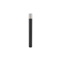 Stalp exterior Nowodvorski IDA metal, sticla, negru, füstszín, E27, IP44 - 11373
