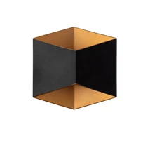 Aplica de perete exterioara Nowodvorski TRIANGLES metal, sticla, negru, aur, LED, 10W, 3000K, 750Lm, IP54 - 8141