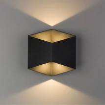 Aplica de perete exterioara Nowodvorski TRIANGLES metal, sticla, negru, LED, 10W, 3000K, 700Lm, IP54 - 8142