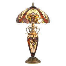 Veioza Prezent TIFFANY metal, sticla, multicolor, E27, E14 - 1702
