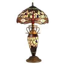 Veioza Prezent TIFFANY metal, sticla, multicolor, E27, E14 - 1710