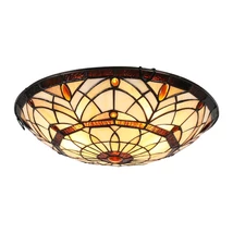 Plafoniera Prezent TIFFANY metal, sticla, multicolor, E27 - 1712
