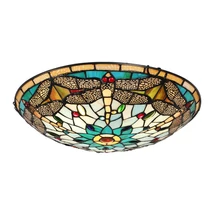 Plafoniera Prezent TIFFANY metal, sticla, multicolor, E27 - 1714