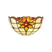 Aplica de perete Prezent TIFFANY metal, sticla, multicolor, E14 - 222