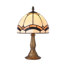 Veioza Prezent TIFFANY metal, sticla Tiffany, maro, multicolor, E14 - 230