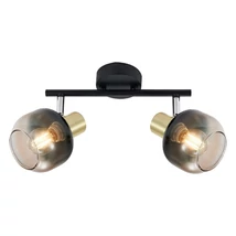 Spot Prezent PEGAS metal, sticla, negru, fumuriu, auriu, E14 - 27514