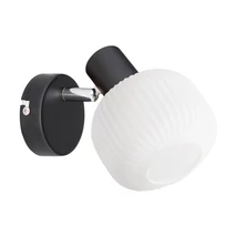 Spot Prezent ARYA metal, sticla, negru, alb, E14 - 27519