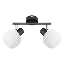 Spot Prezent ARYA metal, sticla, negru, alb, E14 - 27520