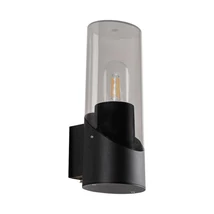 Aplica de perete exterioara Prezent ACREA metal, plastic, negru, fumuriu, E27, IP54 - 28208