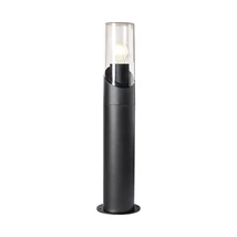 Lampadar exterior Prezent ACREA metal, plastic, negru, fumuriu,  transparent, E27,  IP54 - 28209