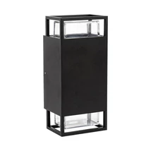 Aplica de perete exterioara Prezent EVENTO metal, plastic, negru, transparent, GU10, IP54 - 28211