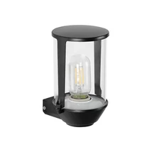 Aplica de perete exterioara Prezent TOBBO metal, sticla, negru, E27, IP54 - 28212