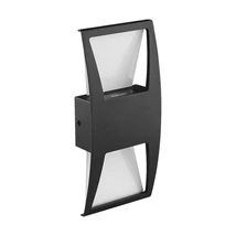 Aplica de perete exterioara Prezent OZZ metal, sticla, negru, LED, 8W, 4000K, 1000 Lm, IP44 - 31310