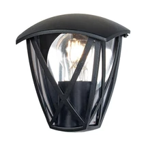 Aplica de perete exterioara Prezent SPLIT metal, plastic, negru, transparent, E27, IP44 - 39032