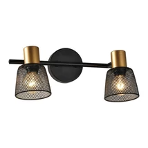 Spot Prezent DAYTONA metal, negru, auriu, E14 - 75471