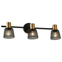Spot Prezent DAYTONA metal, negru, auriu, E14 - 75472