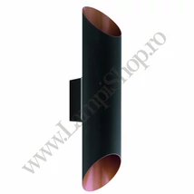 Aplica exterior Eglo AGOLADA, LED integrat inclus, IP44, baza din otel zincat negru-cupru | Eglo-94804