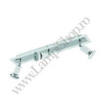 Spot Eglo SARRIA, dulie GU10-LED, contine becul, IP20, baza din otel alb-crom | Eglo-94961
