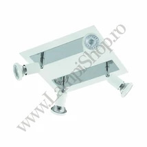 Spot Eglo SARRIA, dulie GU10-LED, contine becul, IP20, baza din otel alb-crom | Eglo-94962