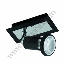 Spot Eglo SARRIA, dulie GU10-LED, contine becul, IP20, baza din otel negru-crom | Eglo-94963
