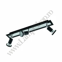 Spot Eglo SARRIA, dulie GU10-LED, contine becul, IP20, baza din otel negru-crom | Eglo-94965