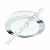 Plafoniera baie Eglo LED CARPI, LED integrat inclus, IP44, baza din otel alb-crom, abajur plastic alb | Eglo-95282