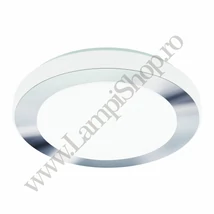 Plafoniera baie Eglo LED CARPI, LED integrat inclus, IP44, baza din otel alb-crom, abajur plastic alb | Eglo-95283