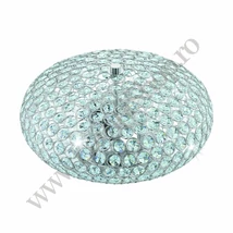 Plafoniera Eglo CLEMENTE, dulie E27, nu contine becul, IP20, baza din otel crom, abajur cristal transparent | Eglo-95284