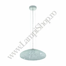 Pendul Eglo CLEMENTE, dulie E27, nu contine becul, IP20, baza din otel crom, abajur cristal transparent | Eglo-95287