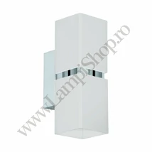 Aplica de perete Eglo PASSA, dulie GU10-LED, contine becul, IP20, baza din otel crom-alb | Eglo-95377