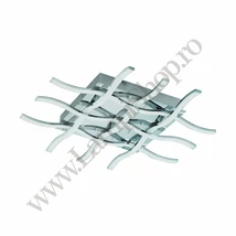 Plafoniera Eglo LASANA 1, LED integrat inclus, IP20, baza din otel crom, abajur plastic alb | Eglo-95569