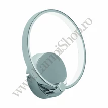 Aplica de perete Eglo LASANA, LED integrat inclus, IP20, baza din aluminiu-otel crom, abajur plastic alb | Eglo-95768