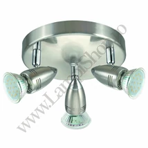 Spot Eglo MAGNUM LED, dulie GU10-LED, contine becul, IP20, baza din otel nichel satinat-crom | Eglo-95824