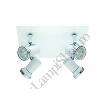 Spot baie Eglo TAMARA 1, dulie GU10-LED, contine becul, IP44, baza din otel-sticla alb-crom | Eglo-95995