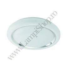 Plafoniera Eglo CAPASSO, LED integrat inclus, IP20, baza din otel alb, abajur plastic alb-crom | Eglo-96024