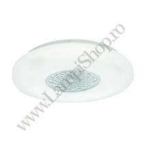 Plafoniera Eglo CAPASSO 1, LED integrat inclus, IP20, baza din otel alb, abajur plastic alb-crom | Eglo-96026