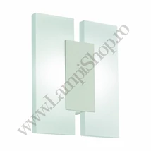 Plafoniera Eglo METRASS 2, LED integrat inclus, IP20, baza din aluminiu nichel satinat, abajur plastic satinat | Eglo-96043