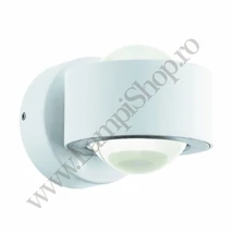 Aplica de perete Eglo ONO 2, LED integrat inclus, IP20, baza din aluminiu alb, abajur plastic transparent | Eglo-96048