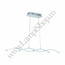 Pendul Eglo LASANA 2, LED integrat inclus, IP20, baza din aluminiu-otel crom, abajur plastic alb | Eglo-96103