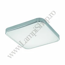 Plafoniera baie Eglo MANILVA 1, LED integrat inclus, IP44, baza din otel crom, abajur plastic alb | Eglo-96229