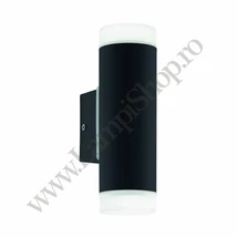 Aplica exterior Eglo RIGA-LED, dulie GU10-LED, contine becul, IP54, baza din otel zincat negru, abajur plastic satinat | Eglo-96505