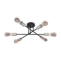 Plafoniera Rabalux BRANWEN metal, negru, crom, E27 - Rabalux-71026