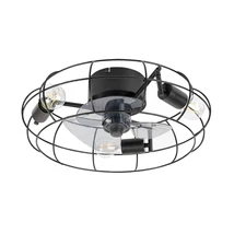 Plafoniera cu ventilator Rabalux CADMUS metal, negru, E27 - Rabalux-71043