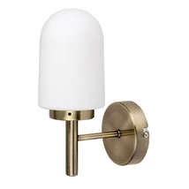 Aplica de perete pentru baie Rabalux ZENKAI metal, sticla, bronz, alb, E14, IP44 - 71060