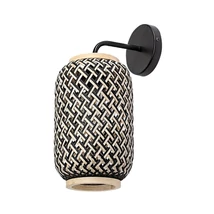 Aplica de perete Rabalux ADALLA metal, rattan, negru, multicolor, E27 - Rabalux-71091