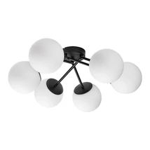 Plafoniera Rabalux MEDUZA metal, sticla, negru, alb, E14 - 71294