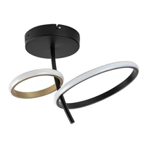 Plafoniera Rabalux EMILION metal, plastic, negru, alb, LED, 24W, 1450lm, 4000K - 71296